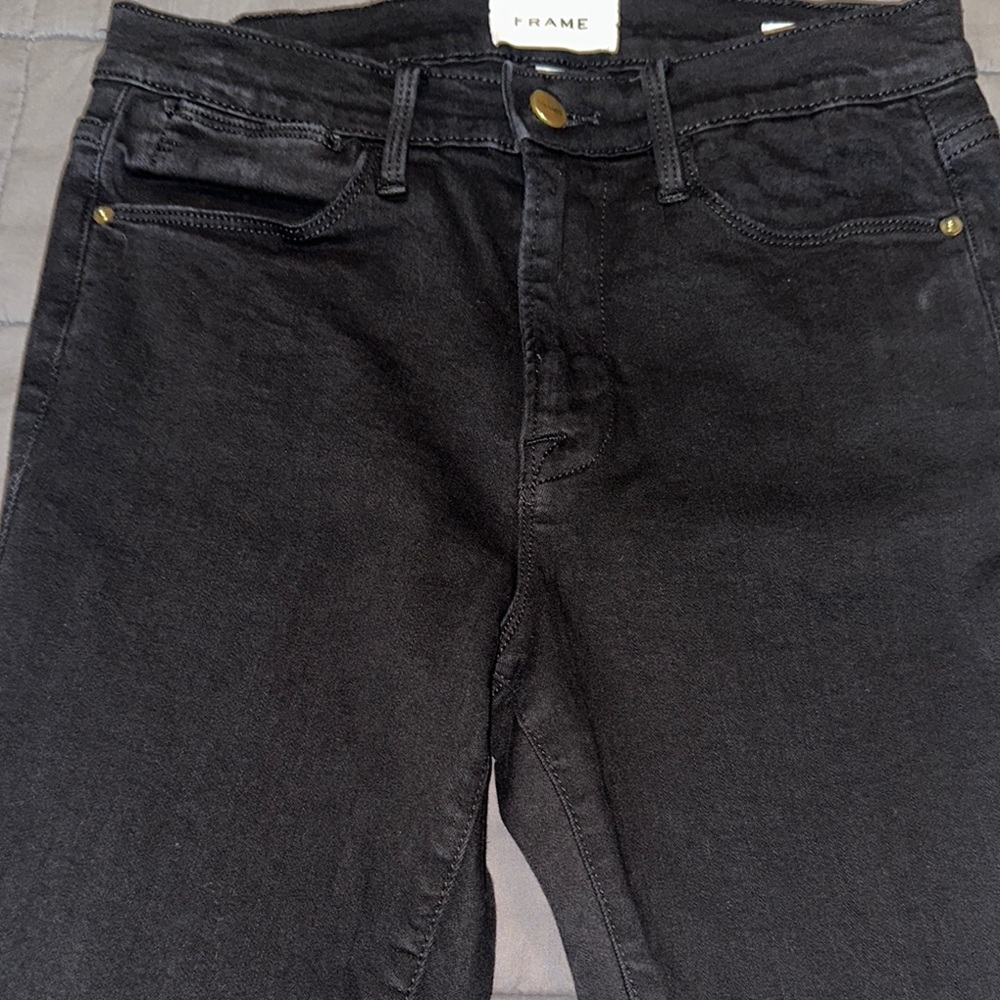 Frame Denim Women's Black Skinny Jeans